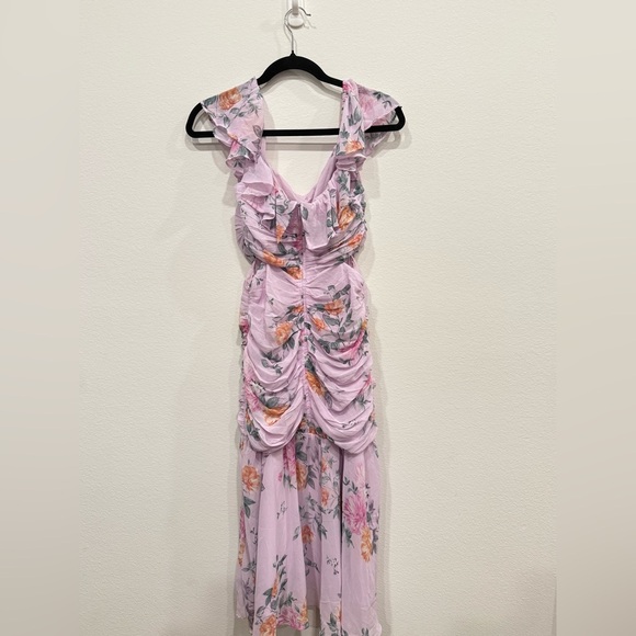 ASTR THE LABEL Lavender Floral High Low Dress - Picture 5 of 5
